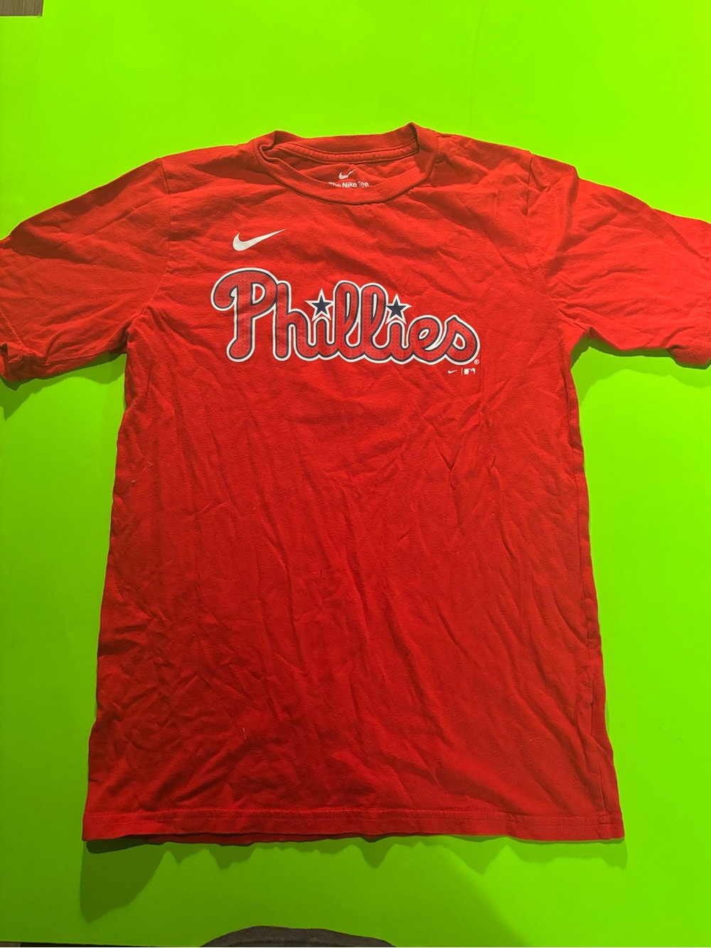 Nike Harper Red Phillies Short-Sleeve Logo Tee YOUTH